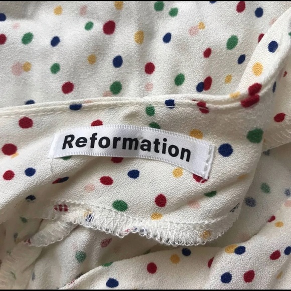 ‼️SALE‼️REFORMATION Francine Polka Dot - Picture 3 of 3